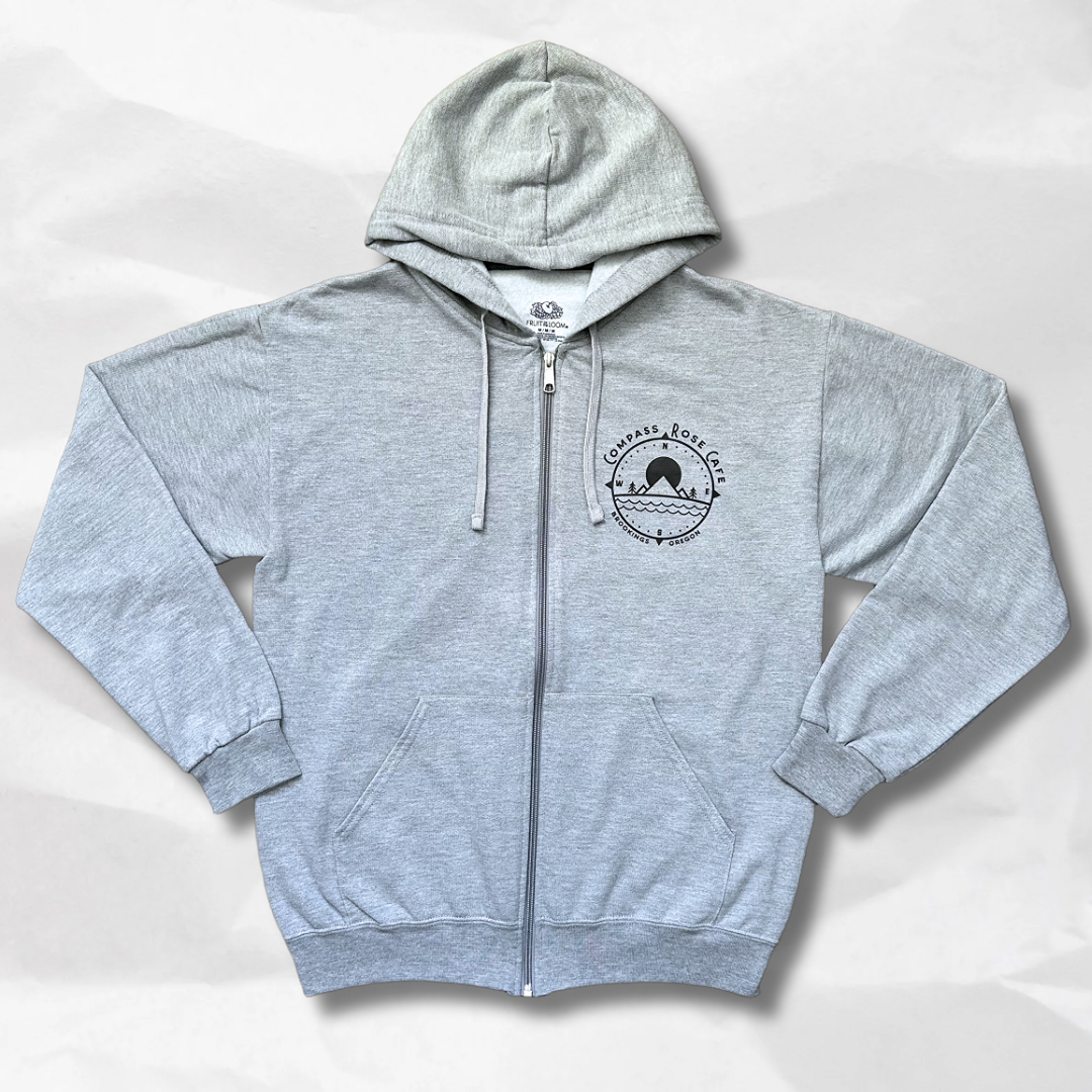 Compass Rose Zip-Up Hoodie