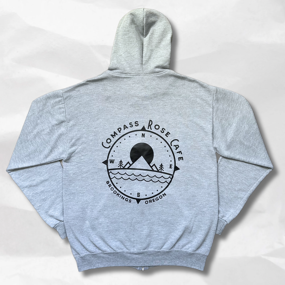 Compass Rose Zip-Up Hoodie
