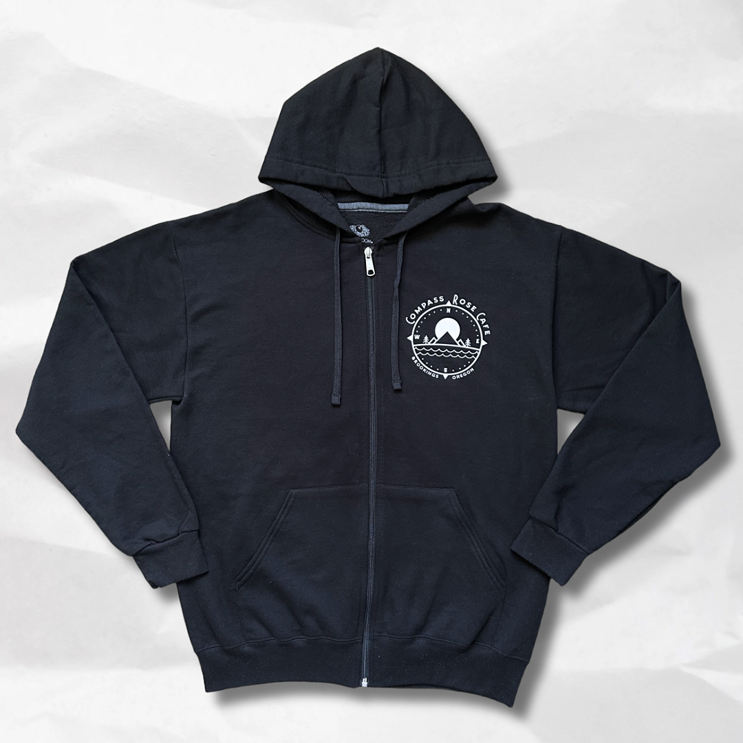 Compass Rose Zip-Up Hoodie